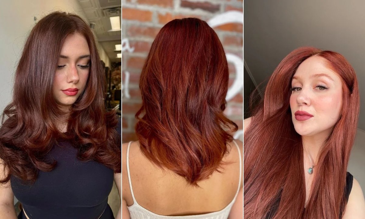 Deep Auburn Hair