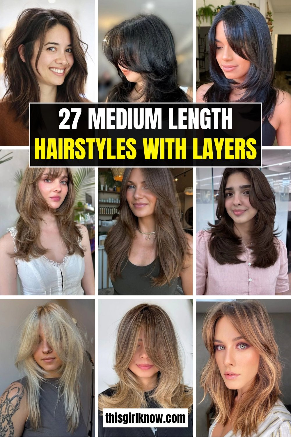 27 Medium Length Hairstyles with Layers 2026 – This Girl Know