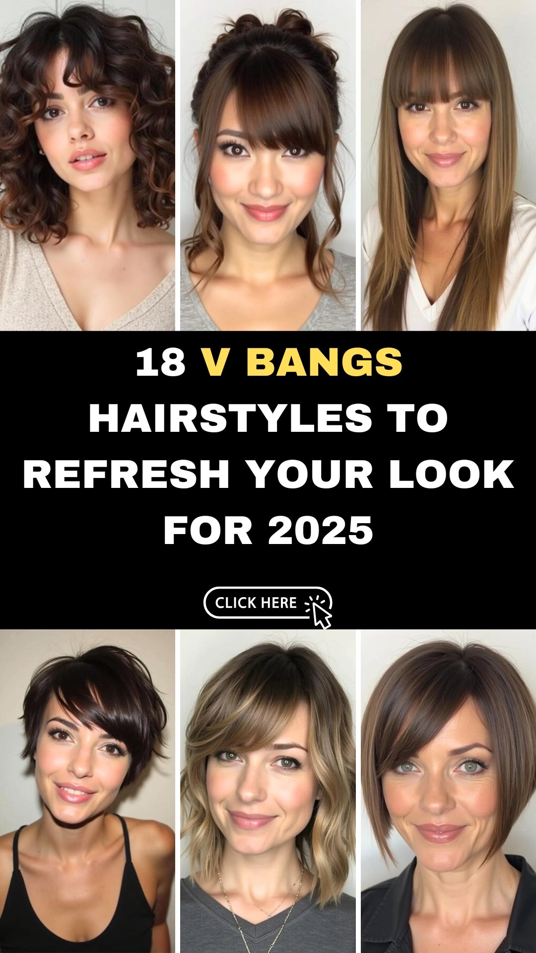 18 Stylish V Bangs Hairstyles to Refresh Your Look 2025 This Girl Know