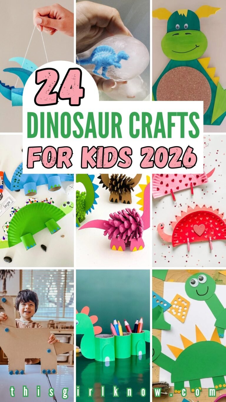 24 Dinosaur Crafts Ideas for Kids for 2026 – This Girl Know
