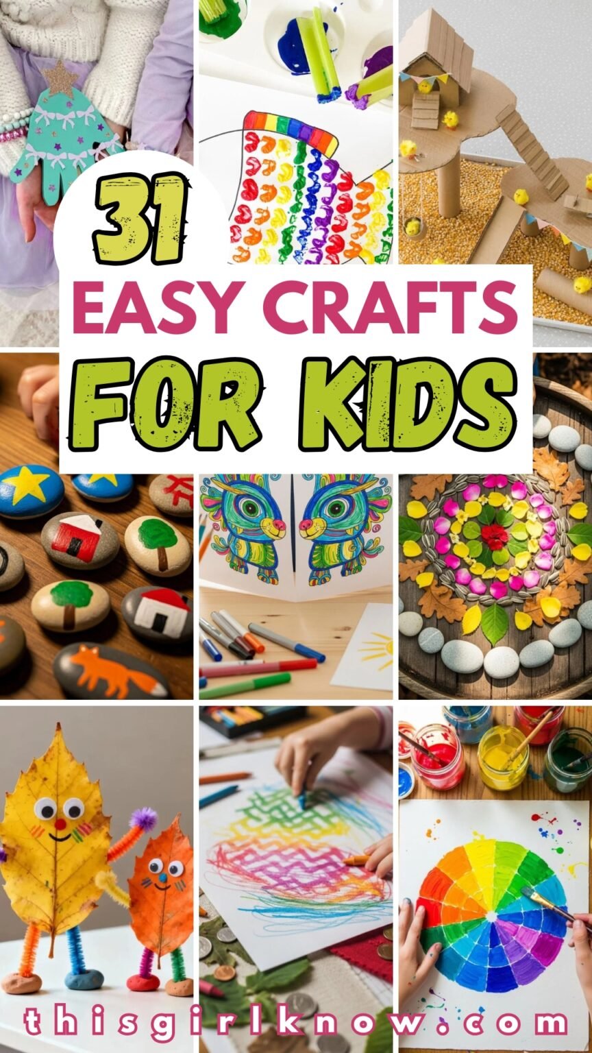 31 Easy Crafts For Kids Ideas for 2026 – This Girl Know