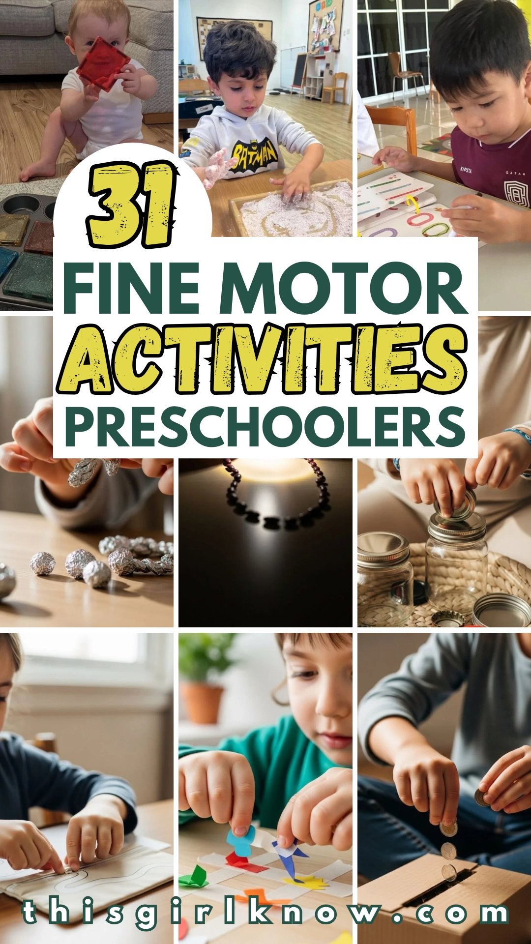 31 Fine Motor Activities For Preschoolers for 2026 – This Girl Know
