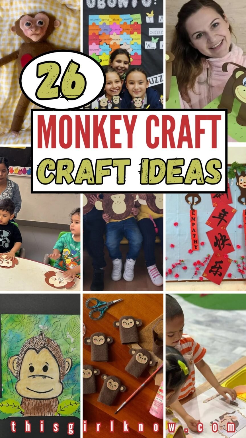 26 Monkey Craft Ideas for 2026 – This Girl Know