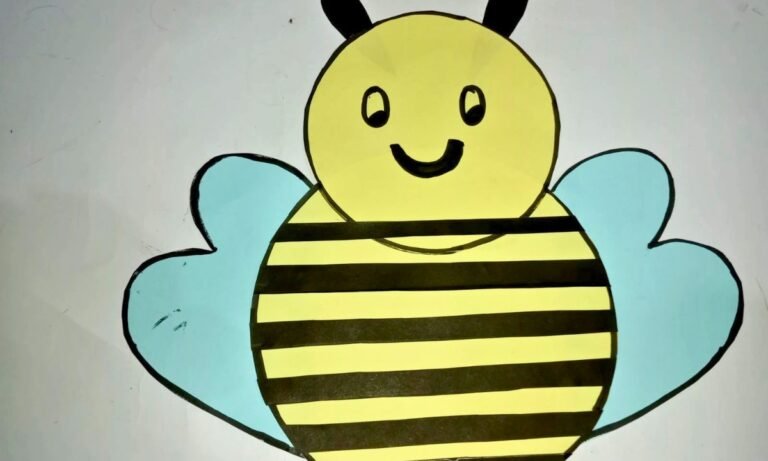 Easy Bee Paper Craft for Kids with Simple Steps to Make at Home