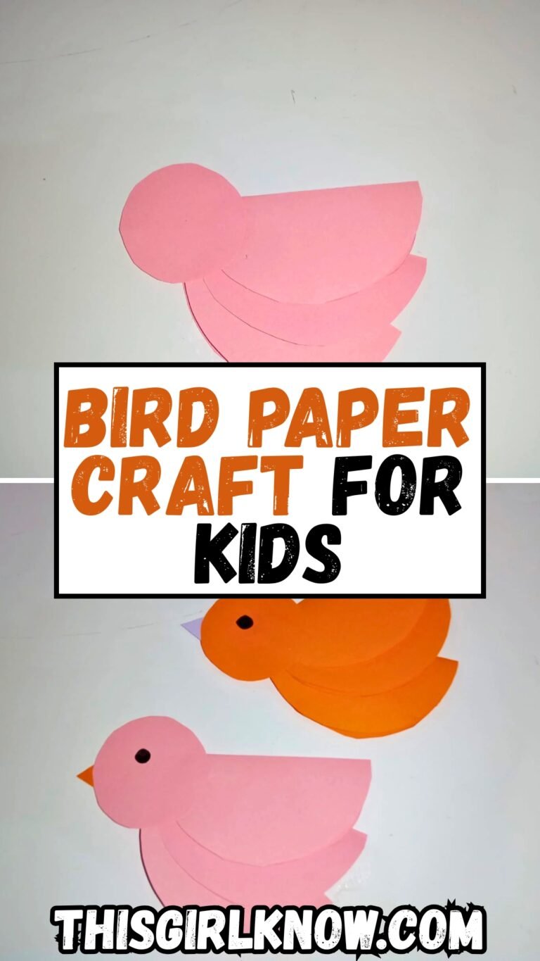 Bird Paper Craft for Kids Perfect for Art Time Fun – This Girl Know