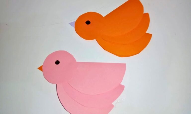 Bird Paper Craft for Kids Perfect for Art Time Fun