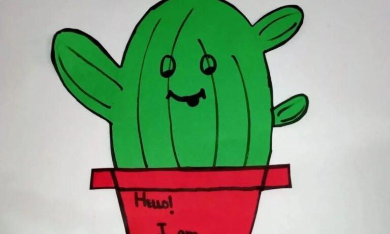 Cactus Paper Craft Tutorial Step By Step