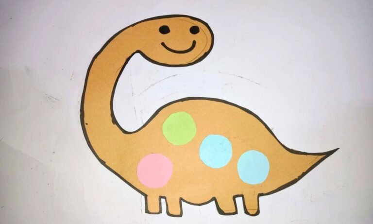 Dinosaur Paper Craft Tutorial That Kids Will Love Making