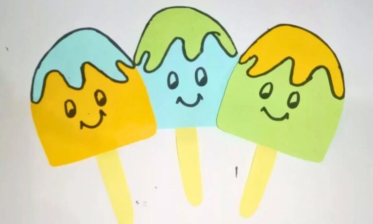 How to Make Ice Cream Craft with Paper? Step By Step Tutorial