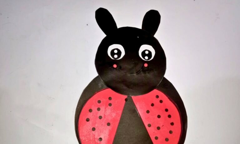 How to Make LadyBug Craft with Paper