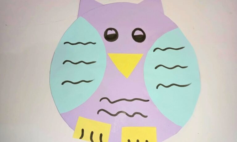 Owl Paper Craft Tutorial for Kids with Easy DIY Steps