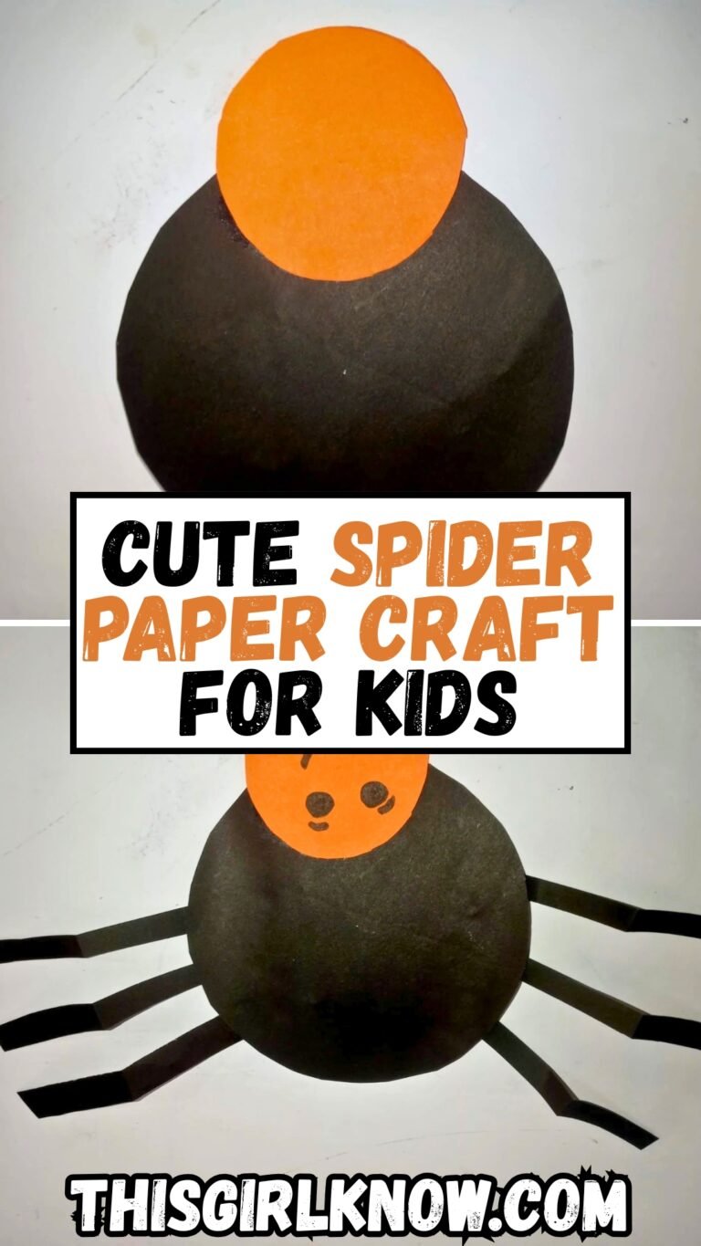 Cute Spider Paper Craft Kids Can Make at Home – This Girl Know