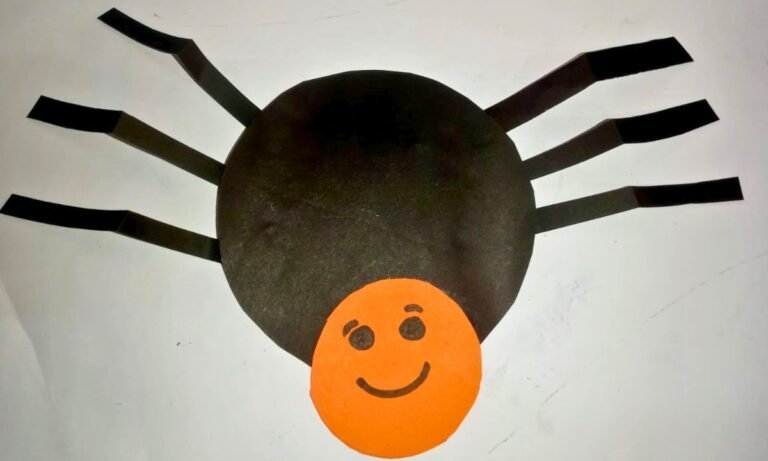 Cute Spider Paper Craft Kids Can Make at Home