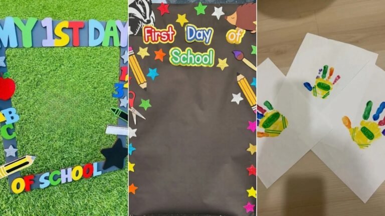 17 First Day of School Crafts for Preschool Ideas